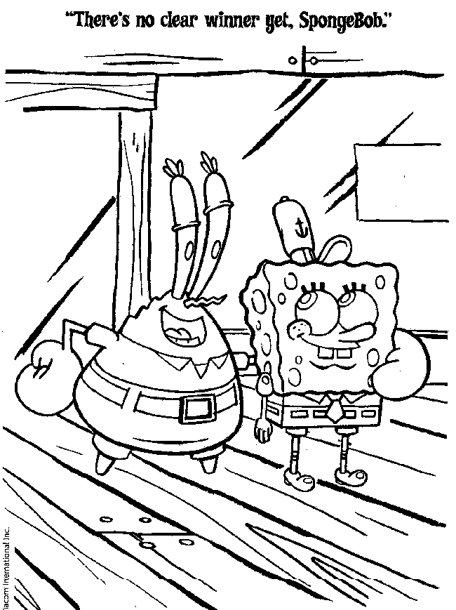 Plansa de colorat cu Spongebob 56 71